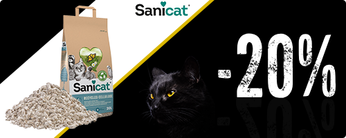 Sconto del 20% sulle lettiere per gatti Sanicat